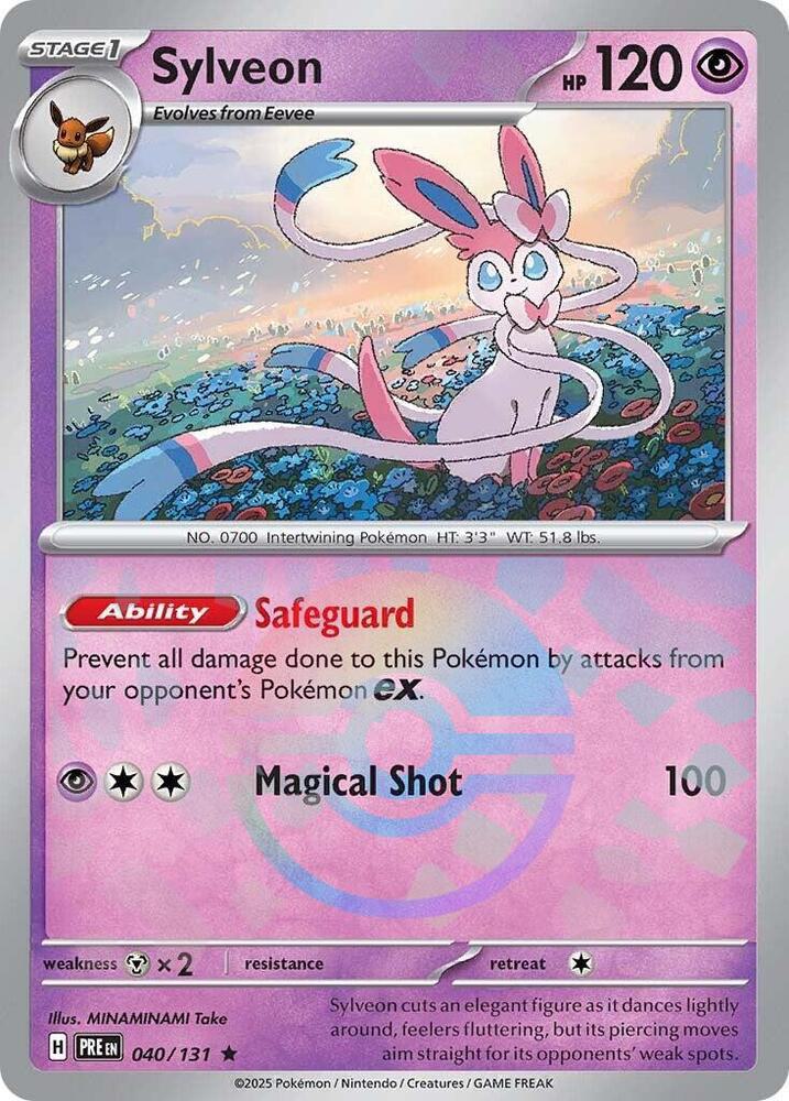 Sylveon - Poké Ball Pattern - 040/131 - Rare [sv085-040] [Reverse Holo]