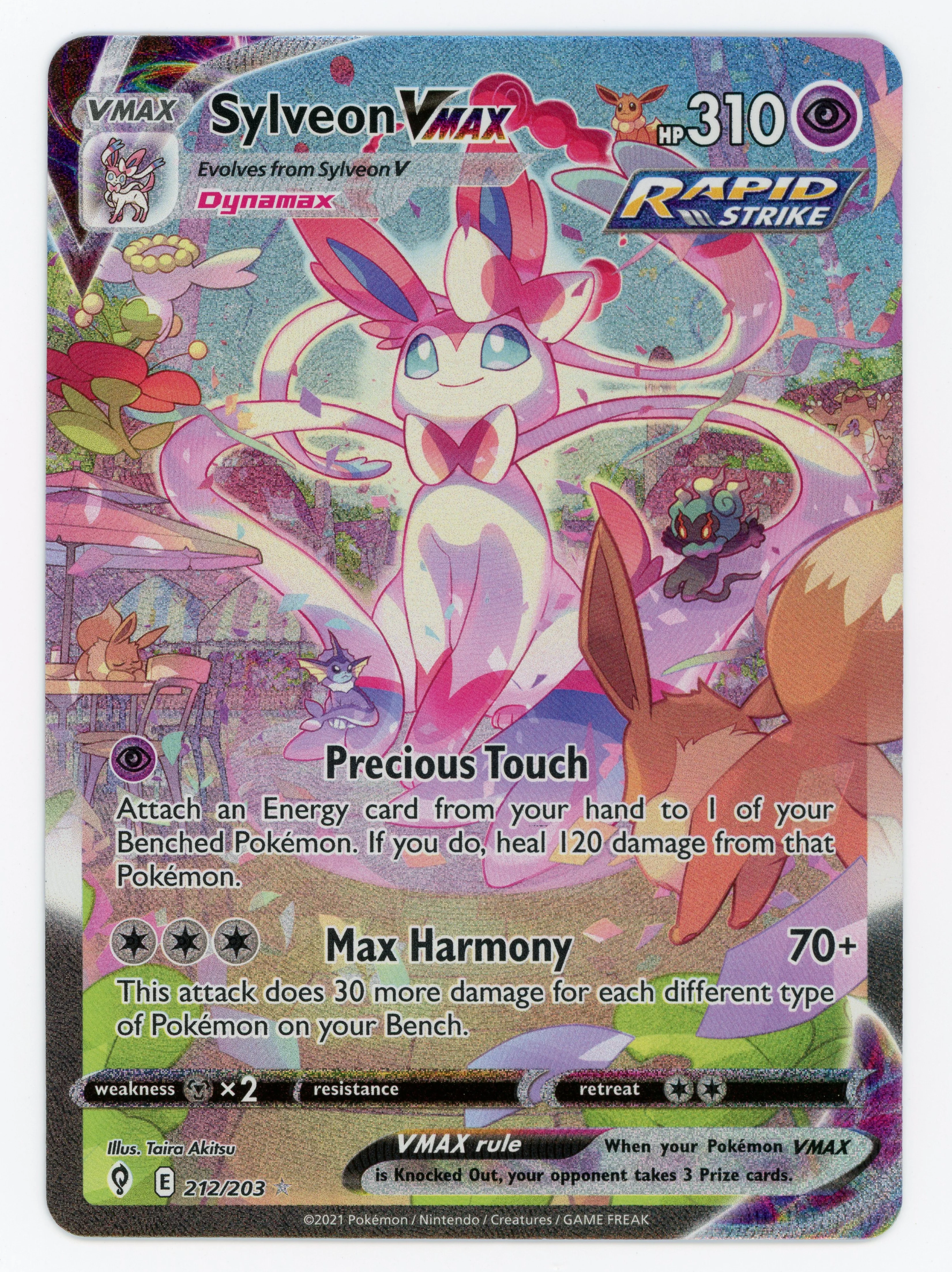 Sylveon VMAX - 212/203 - Rare Rainbow - Secret Rare - Scan 14756