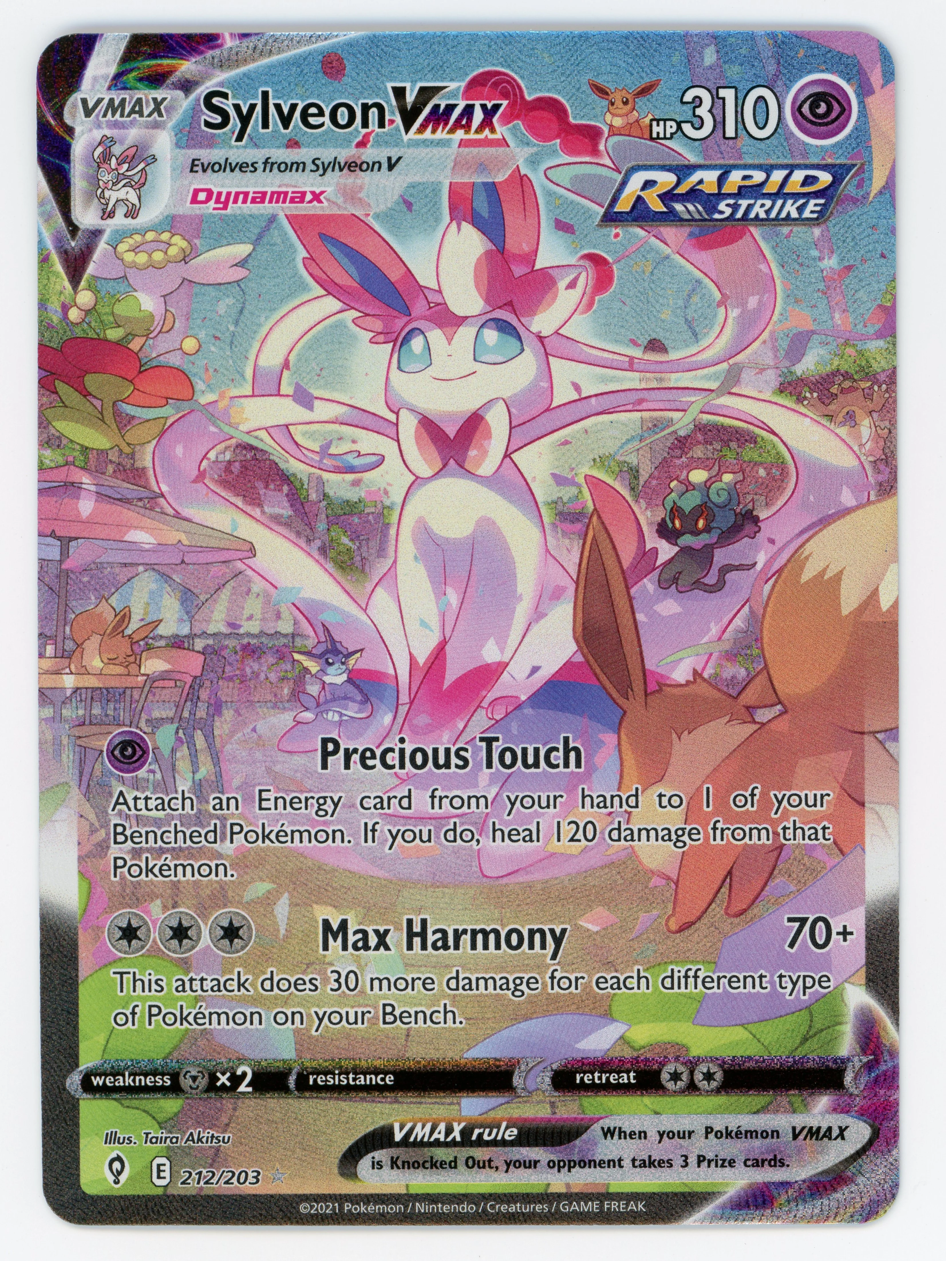 Sylveon VMAX - 212/203 - Rare Rainbow - Secret Rare - Scan 14928