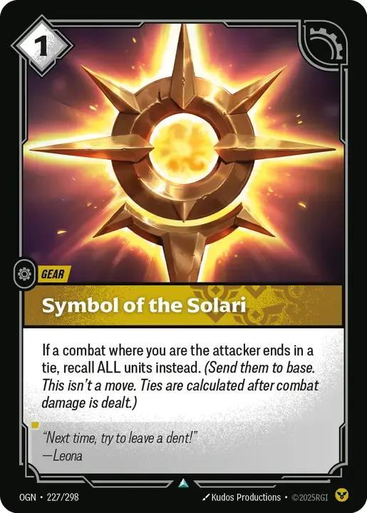 Symbol of the Solari - 227/298 [Origins] [Non-Foil]