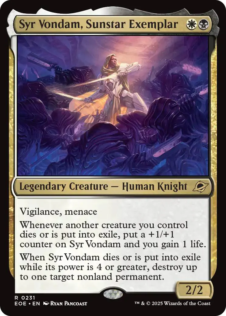 Syr Vondam, Sunstar Exemplar [231] [Edge of Eternities] [Non-Foil]
