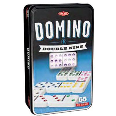 Tactic Classic Double 9 Domino Tin