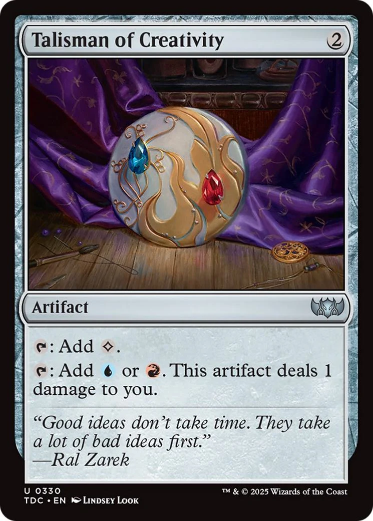 Talisman of Creativity [330] [Tarkir: Dragonstorm: Commander] [Non-Foil]
