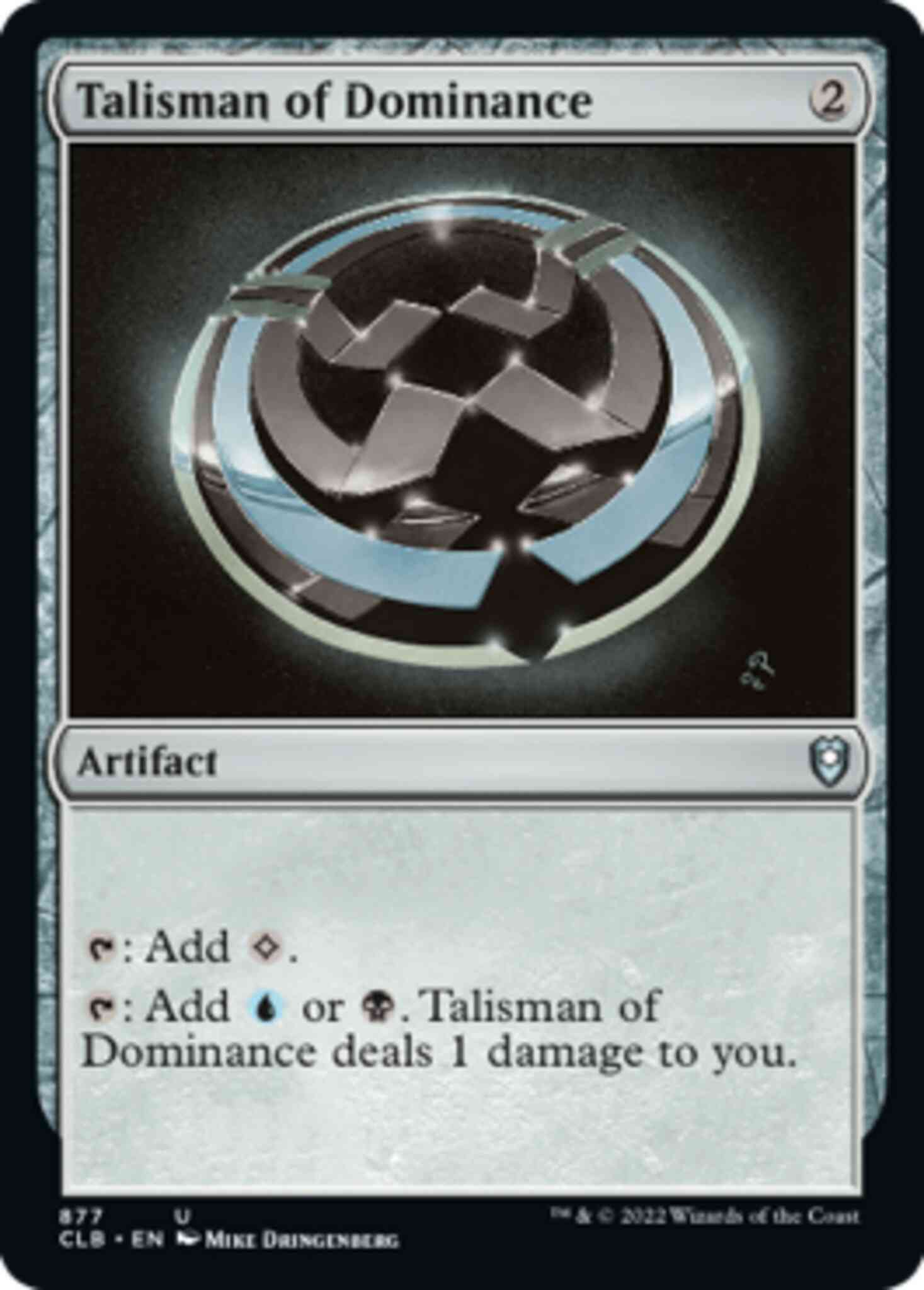 Talisman of Dominance [877] [Commander Legends: Battle for Baldur's Gate] [Non-Foil]