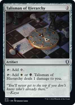 Talisman of Hierarchy [878] [Commander Legends: Battle for Baldur's Gate] [Non-Foil]