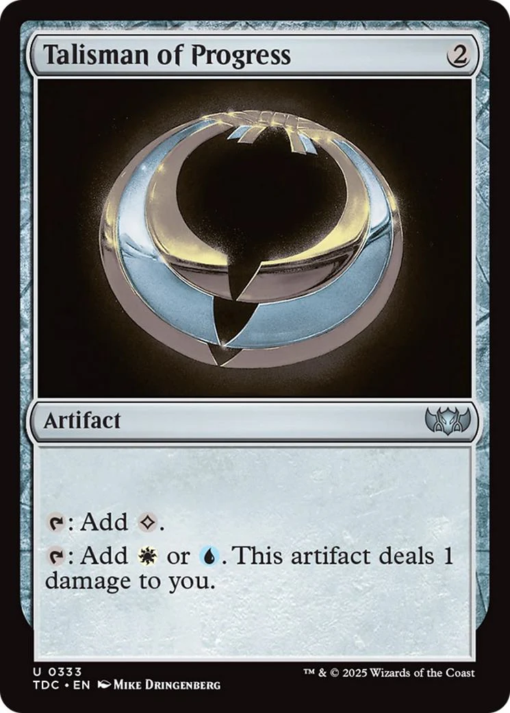 Talisman of Progress [333] [Tarkir: Dragonstorm: Commander] [Non-Foil]