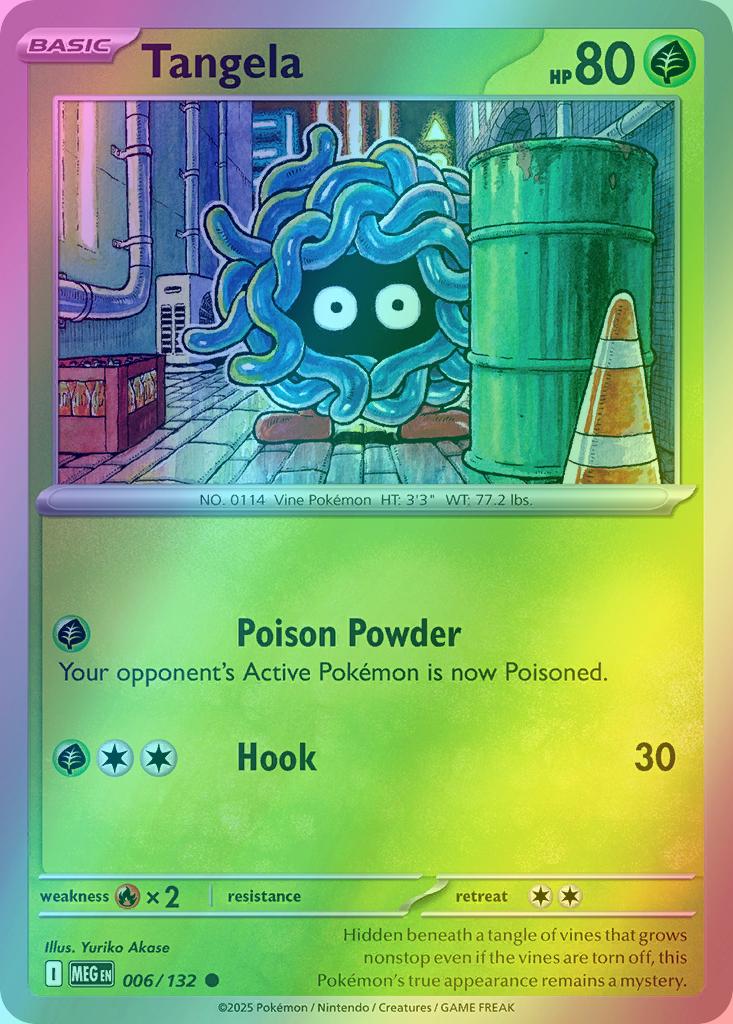 Tangela - 006/132 - Common [me01-006] [Reverse Holo]