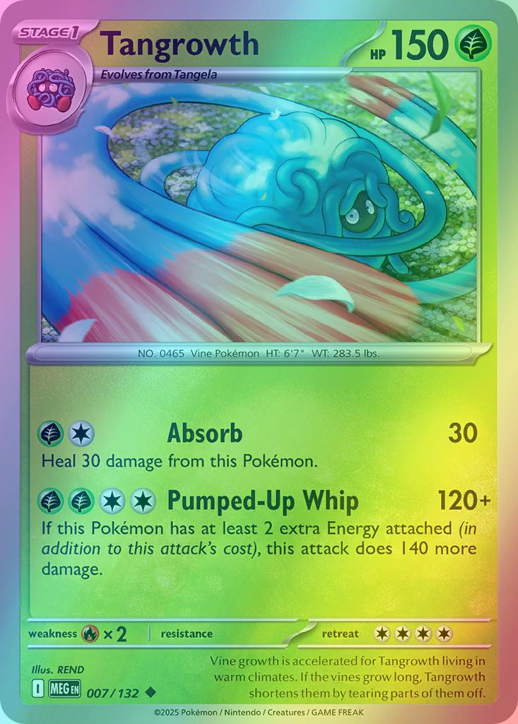 Tangrowth - 007/132 - Uncommon [me01-007] [Reverse Holo]