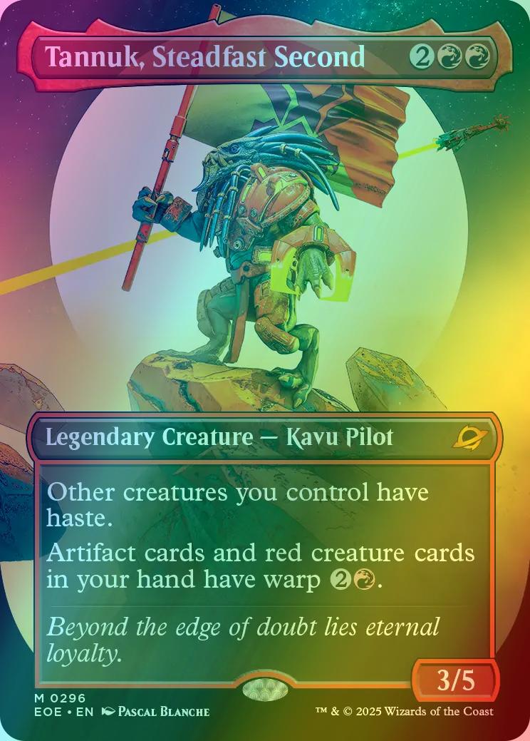Tannuk, Steadfast Second [296] [Borderless] [Triumphant] [Edge of Eternities] [Foil]