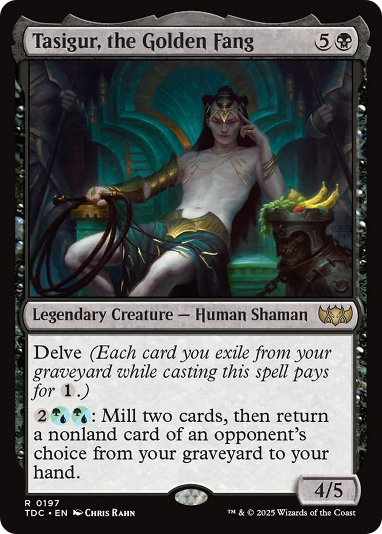Tasigur, the Golden Fang [197] [Tarkir: Dragonstorm: Commander] [Non-Foil]