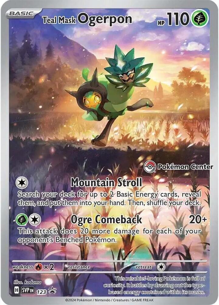 Teal Mask Ogerpon - 123 - Promo [Pokémon Center Exclusive] [svpmsp-123] [Ultra]