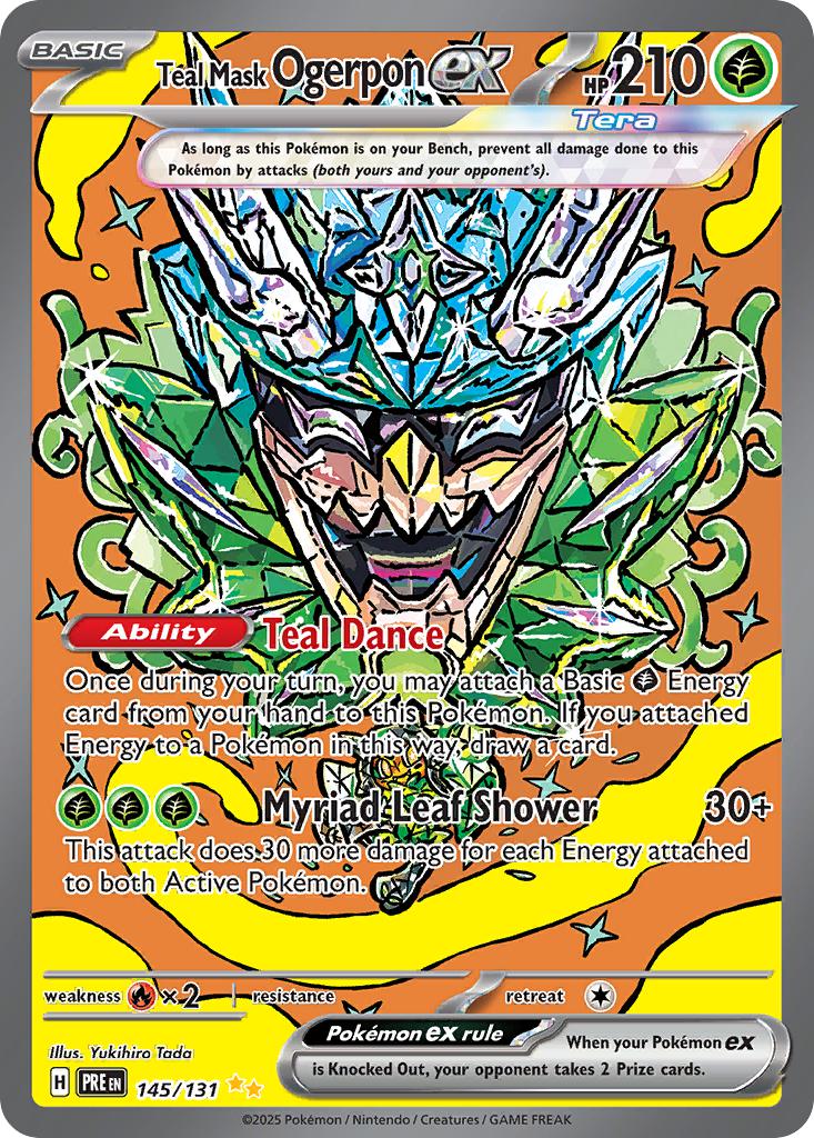 Teal Mask Ogerpon ex - 145/131 - Special Illustration Rare [sv085-145] [Ultra]