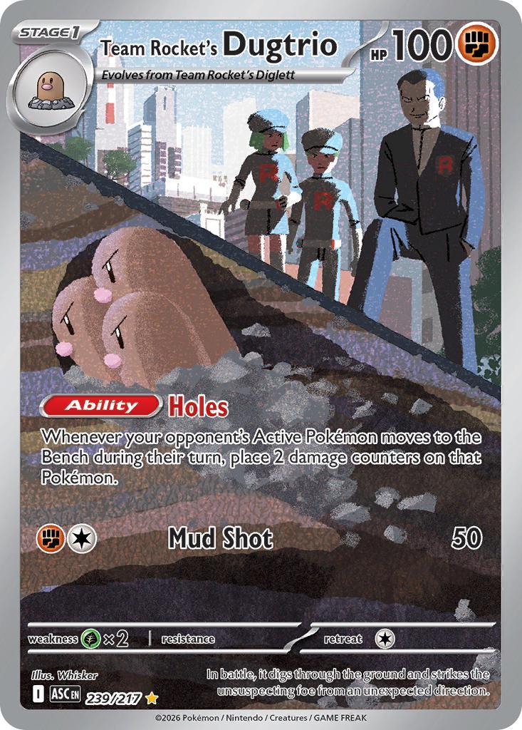 Team Rocket's Dugtrio - 239/217 - Illustration Rare [me025-239] [Ultra]