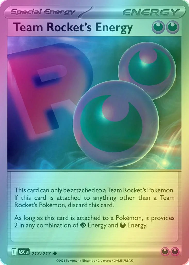 Team Rocket's Energy - 217/217 - Uncommon [me025-217] [Reverse Holo]