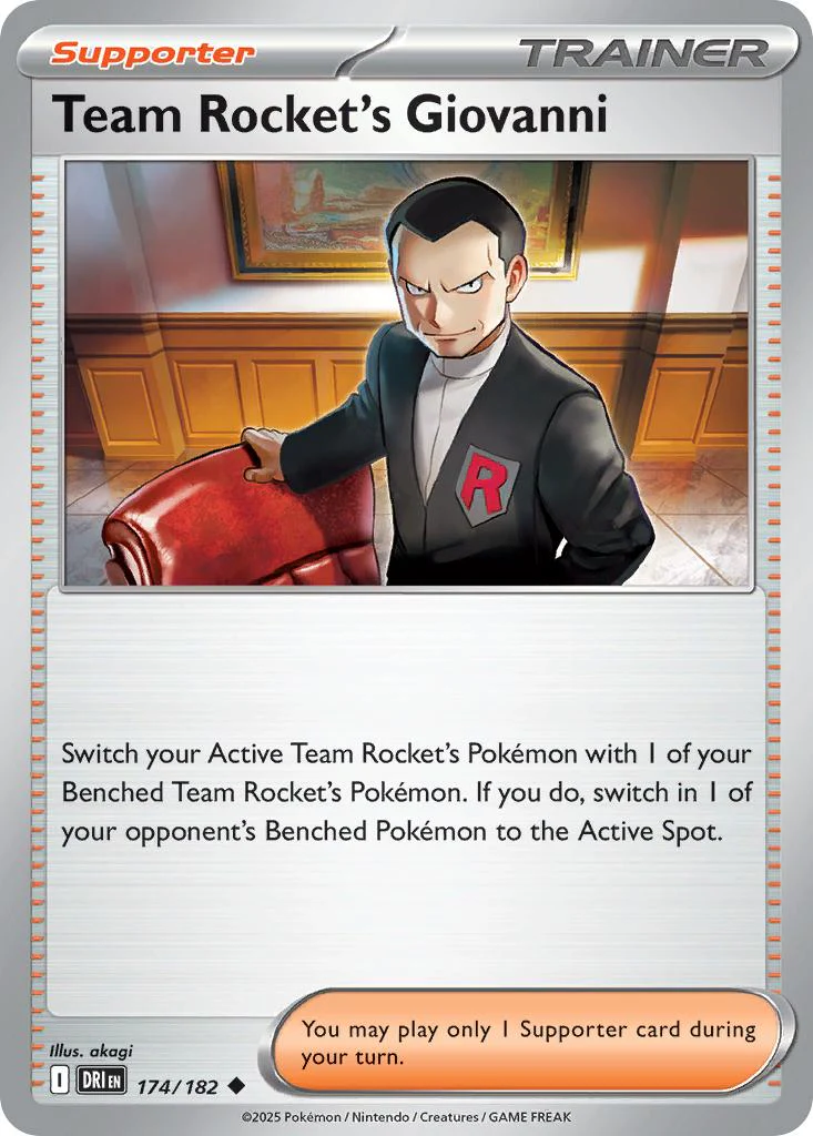 Team Rocket's Giovanni - 174/182 - Uncommon [sv10-174] [Non-Holo]