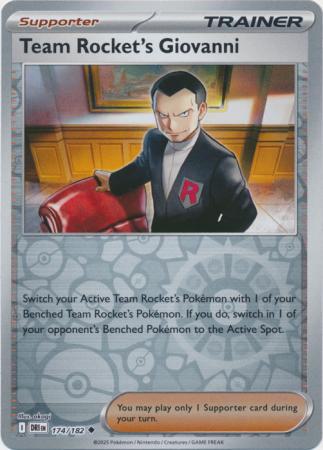 Team Rocket's Giovanni - 174/182 - Uncommon [sv10-174] [Reverse Holo]