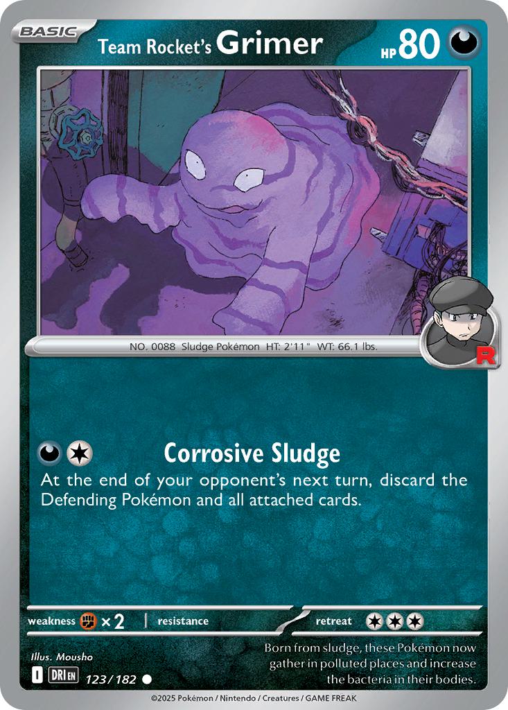 Team Rocket's Grimer - 123/182 - Common [sv10-123] [Non-Holo]