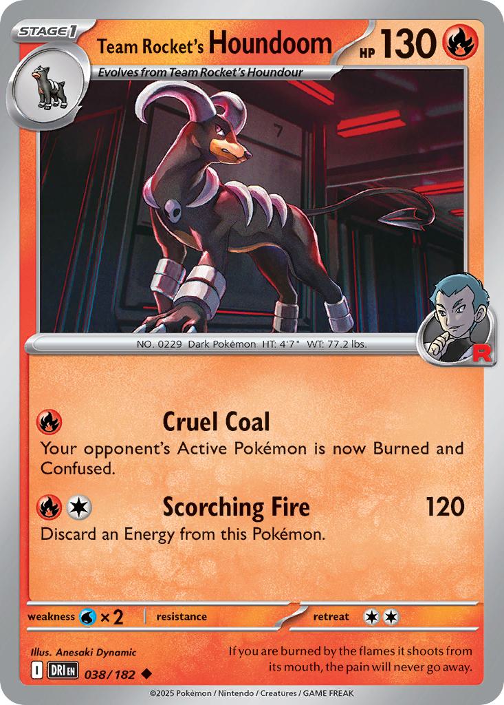 Team Rocket's Houndoom - 038/182 - Uncommon [sv10-038] [Non-Holo]