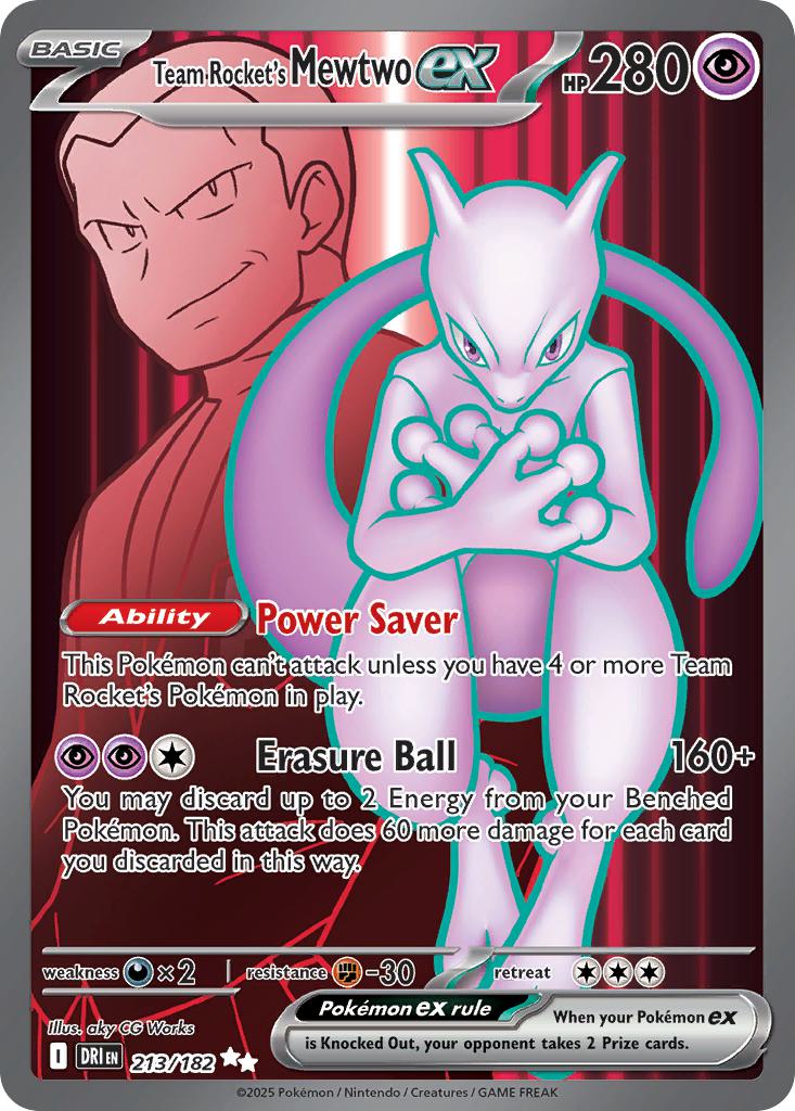 Team Rocket's Mewtwo ex - 213/182 - Ultra Rare [sv10-213] [Ultra]