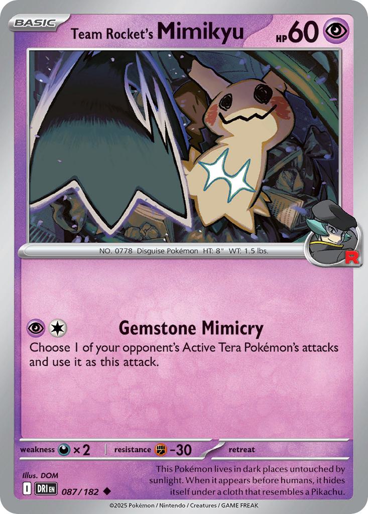 Team Rocket's Mimikyu - 087/182 - Uncommon [sv10-087] [Non-Holo]