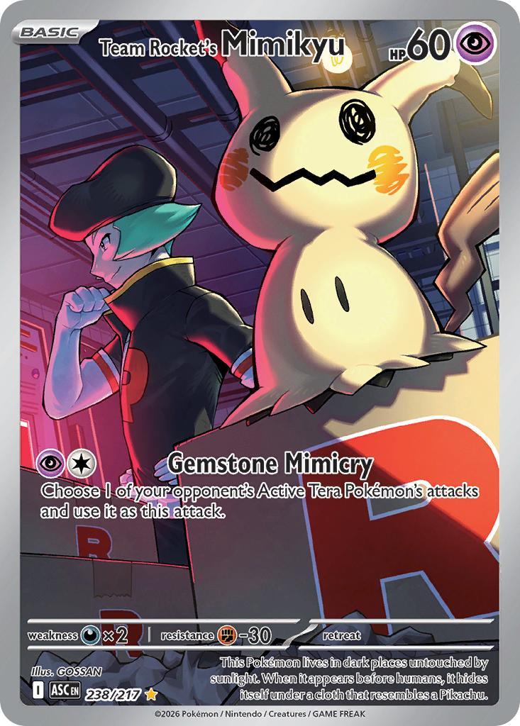 Team Rocket's Mimikyu - 238/217 - Illustration Rare [me025-238] [Ultra]