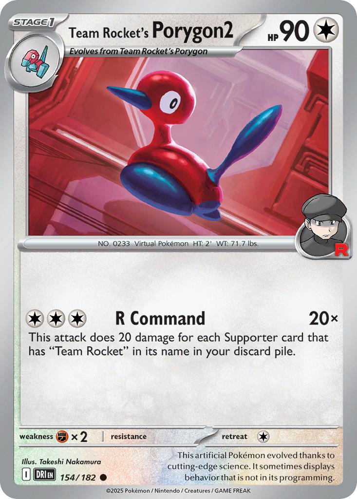 Team Rocket's Porygon2 - 154/182 - Common [sv10-154] [Non-Holo]