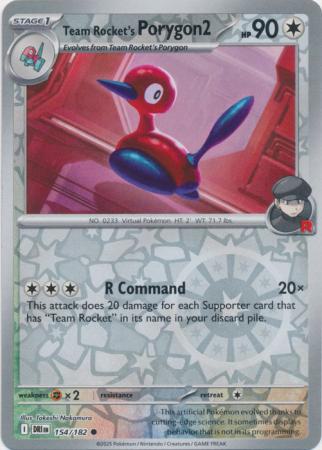 Team Rocket's Porygon2 - 154/182 - Common [sv10-154] [Reverse Holo]