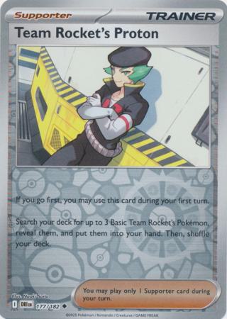 Team Rocket's Proton - 177/182 - Uncommon [sv10-177] [Reverse Holo]