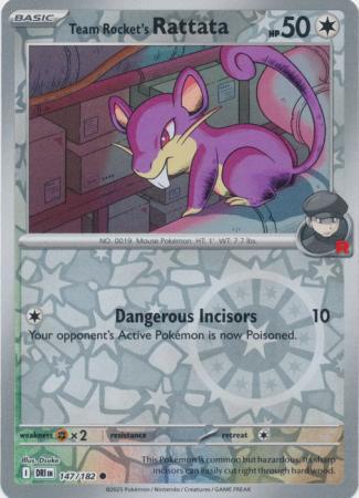 Team Rocket's Rattata - 147/182 - Common [sv10-147] [Reverse Holo]
