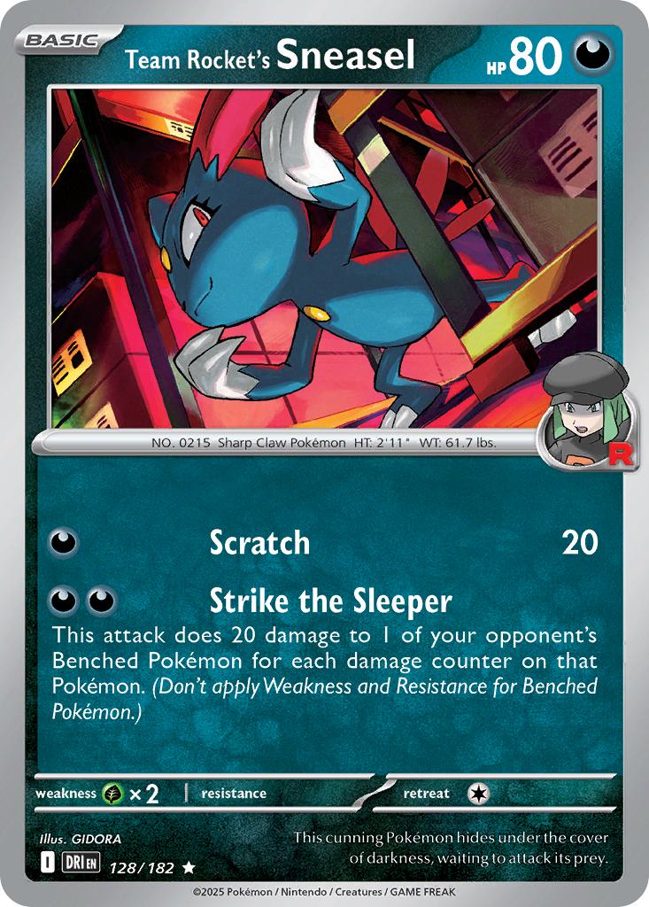 Team Rocket's Sneasel - 128/182 - Rare [sv10-128] [Holo]