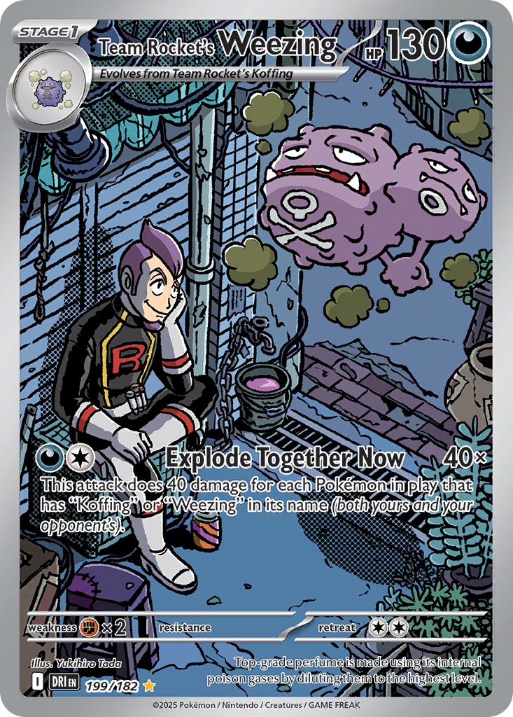 Team Rocket's Weezing - 199/182 - Illustration Rare [sv10-199] [Ultra]