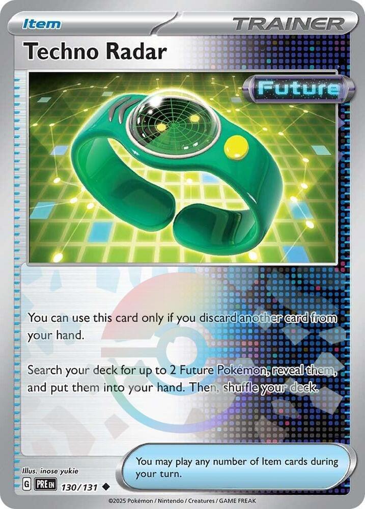 Techno Radar - Poké Ball Pattern - 130/131 - Uncommon [sv085-130] [Reverse Holo]