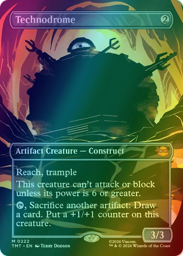 Technodrome [222] [Borderless] [Silhouette] [Teenage Mutant Ninja Turtles] [Foil]