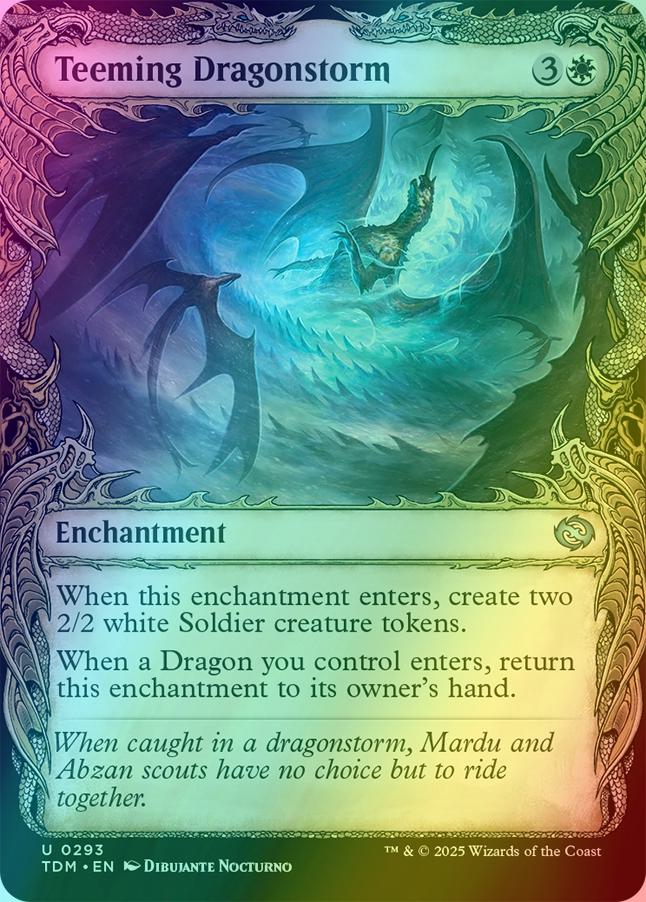 Teeming Dragonstorm [293] [Draconic Frame Showcase] [Tarkir: Dragonstorm] [Foil]