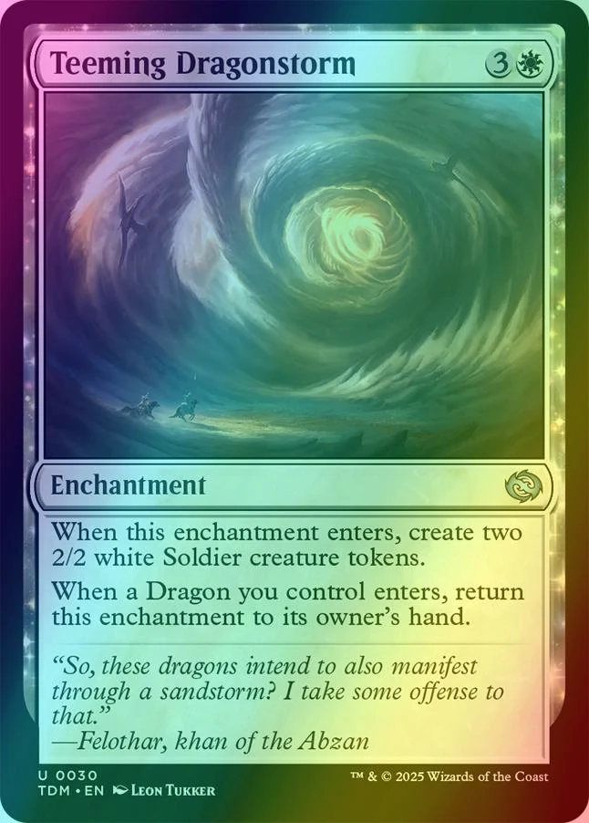 Teeming Dragonstorm [30] [Tarkir: Dragonstorm] [Foil]