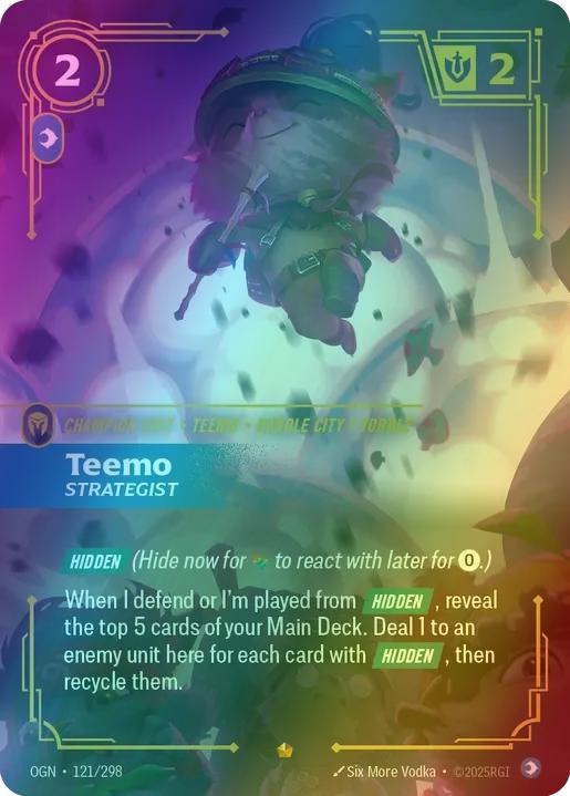 Teemo - Strategist - 121/298 [Origins] [Foil]