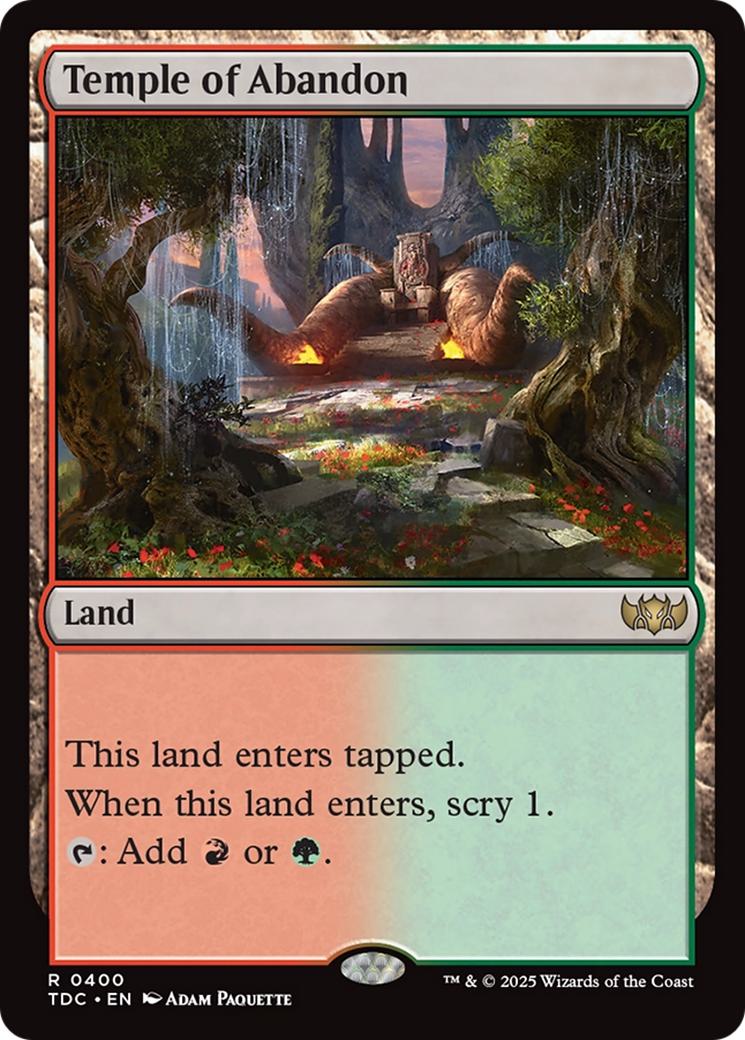 Temple of Abandon [400] [Tarkir: Dragonstorm: Commander] [Non-Foil]
