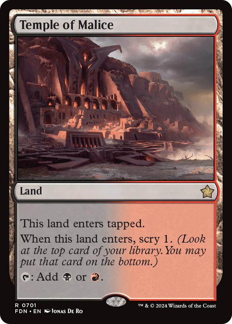 Temple of Malice [701] [Foundations] [Non-Foil]