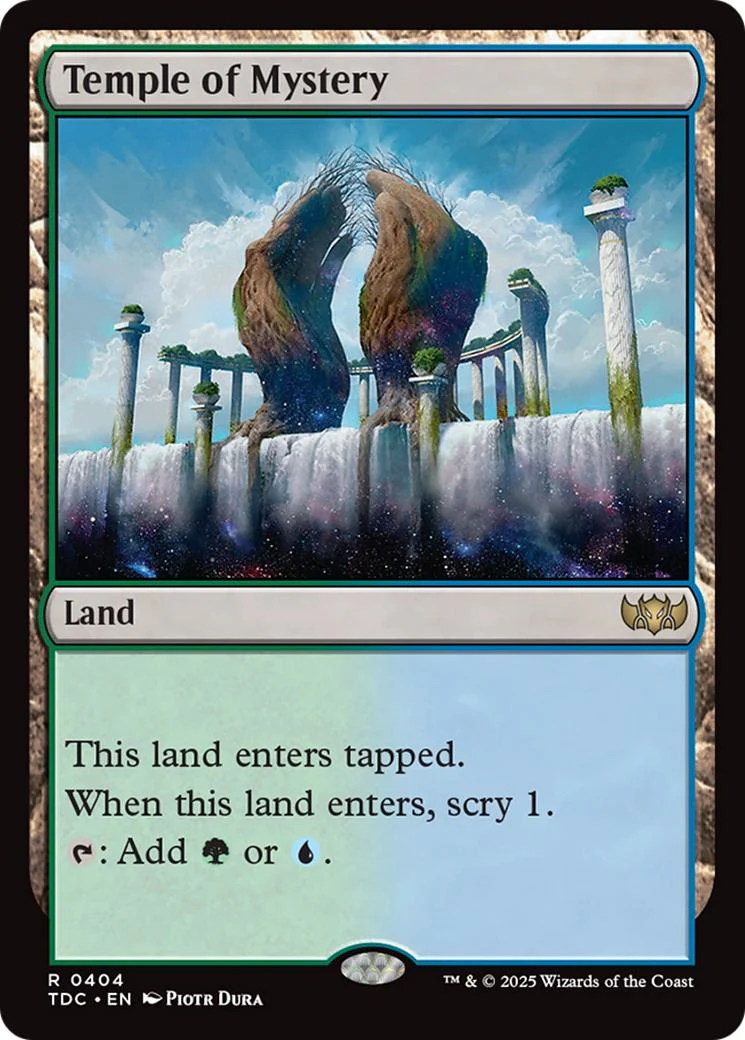 Temple of Mystery [404] [Tarkir: Dragonstorm: Commander] [Non-Foil]