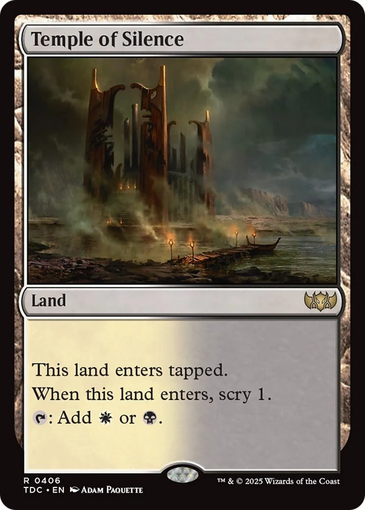 Temple of Silence [406] [Tarkir: Dragonstorm: Commander] [Non-Foil]