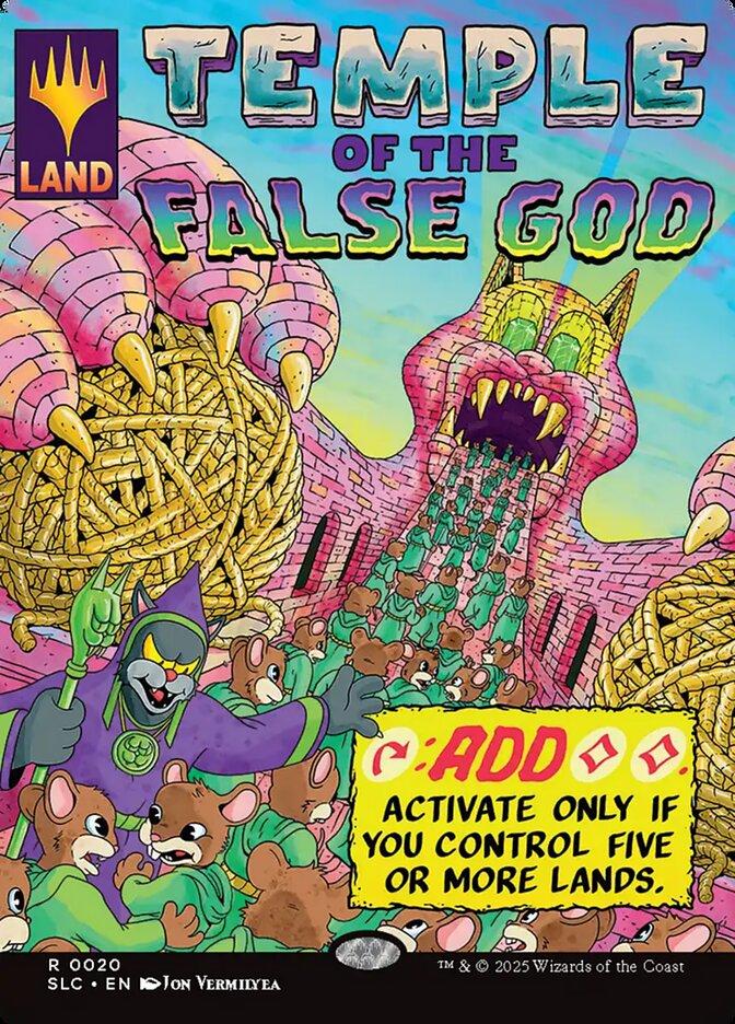 Temple of the False God [0020] [Borderless] [Encyclopedia of Magic] [Secret Lair Countdown] [Non-Foil]