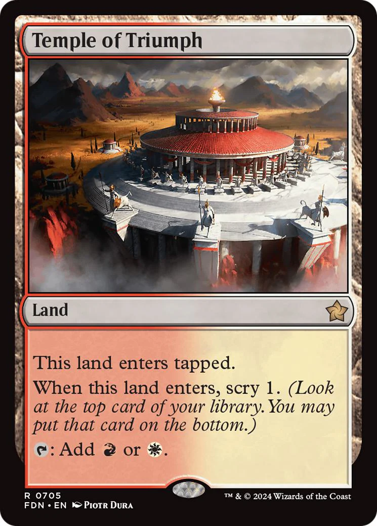 Temple of Triumph [705] [Foundations] [Non-Foil]