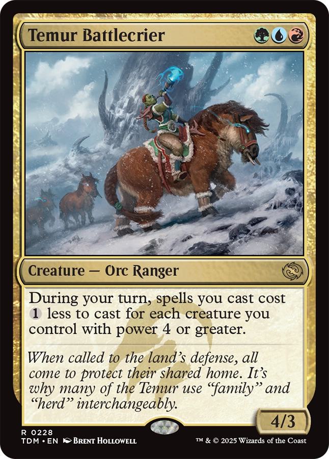 Temur Battlecrier [228] [Tarkir: Dragonstorm] [Non-Foil]