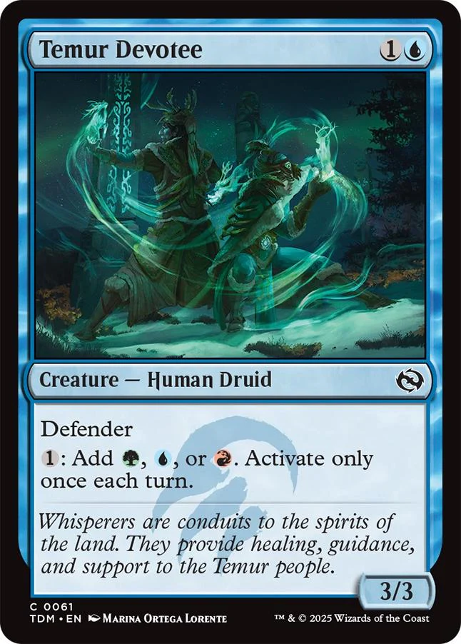 Temur Devotee [61] [Tarkir: Dragonstorm] [Non-Foil]