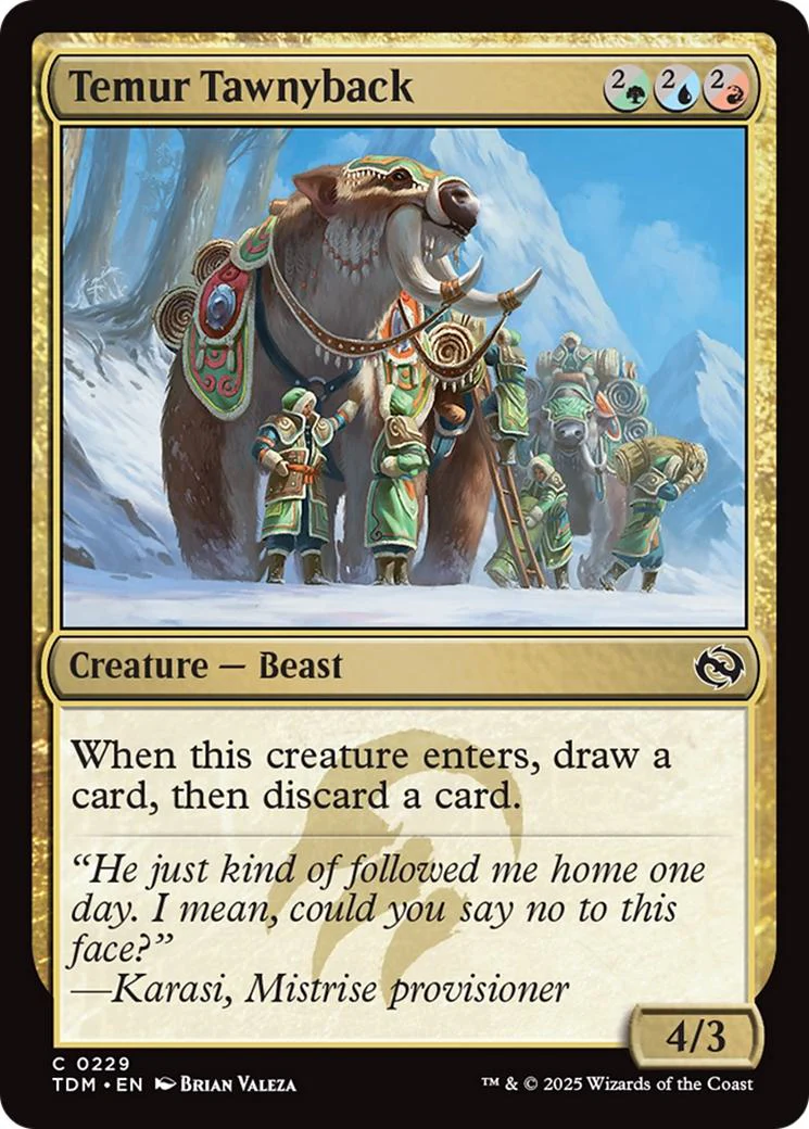 Temur Tawnyback [229] [Tarkir: Dragonstorm] [Non-Foil]