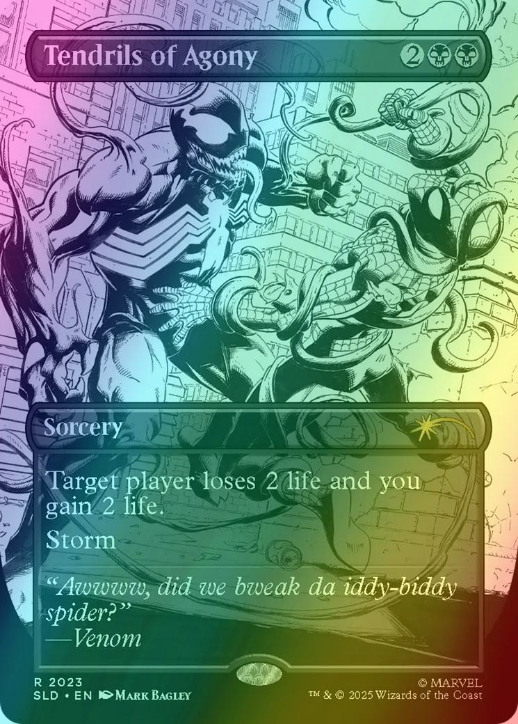 Tendrils of Agony [2023] [Borderless] [Spider-Man: Venom Unleashed (Inks)] [Secret Lair Drop] [Rainbow Foil]