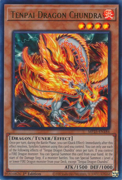 Tenpai Dragon Chundra - MP25-EN184 - Ultra Rare - 1st Edition