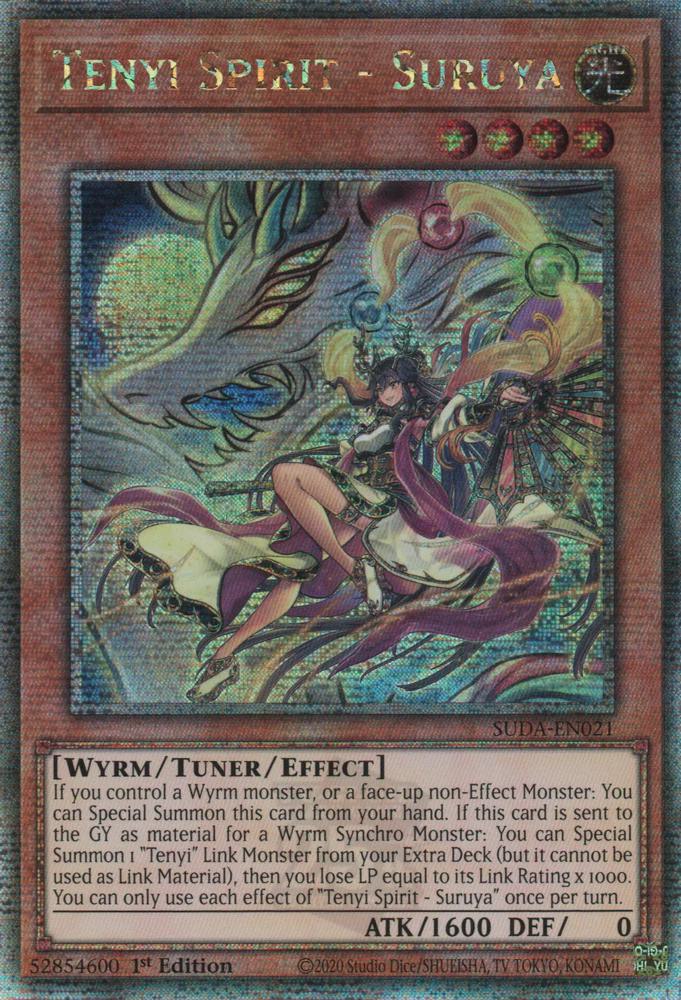 Tenyi Spirit - Suruya - SUDA-EN021 - Quarter Century Secret Rare - 1st Edition