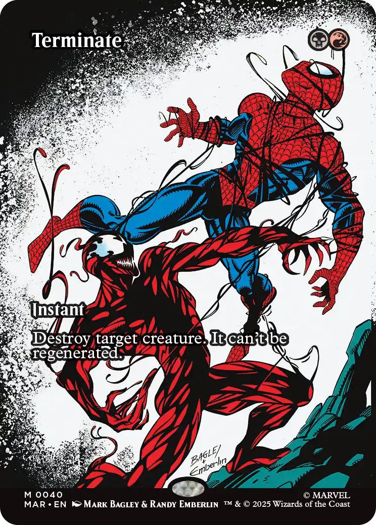 Terminate [40] [Borderless] [Source Material] [Marvel Universe] [Non-Foil]