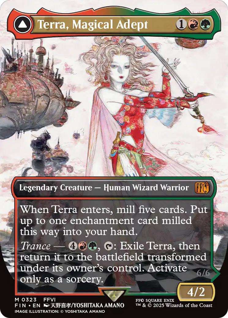 Terra, Magical Adept // Esper Terra [323] [Borderless] [FINAL FANTASY] [Non-Foil]